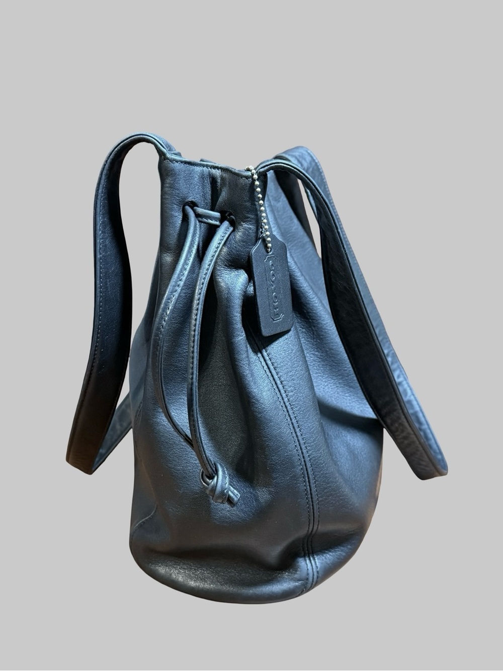 Vintage Coach Lexington Drawstring Bucket Bag #4180 Made in Italy-Blk - Picture 6 of 11